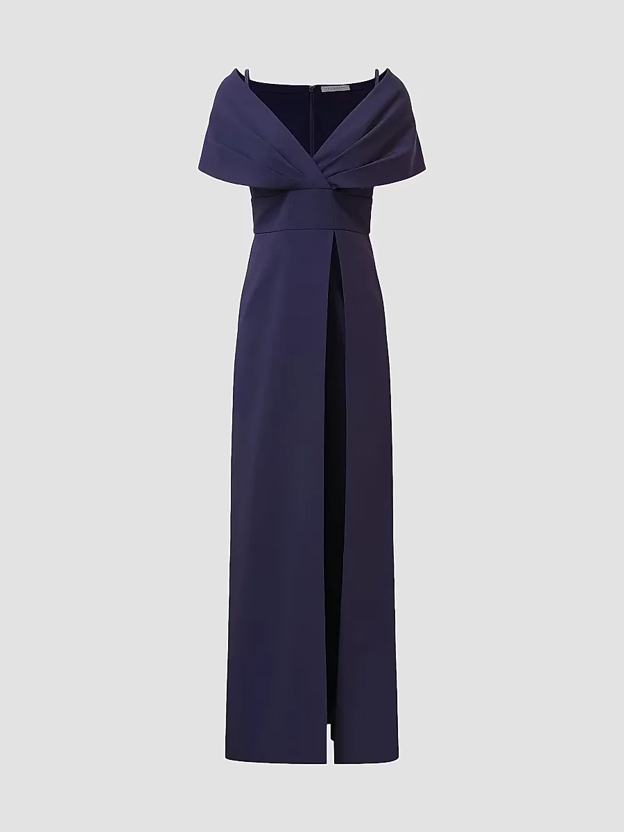 Irelyn Stretch-Crepe Walk-Thru Jumpsuit by Kay Unger