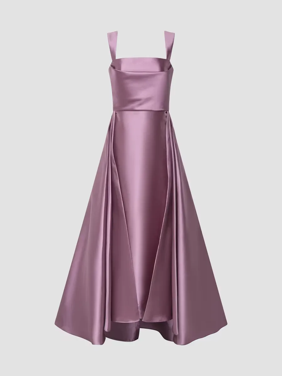 Zendaya Satin High-Low Gown
