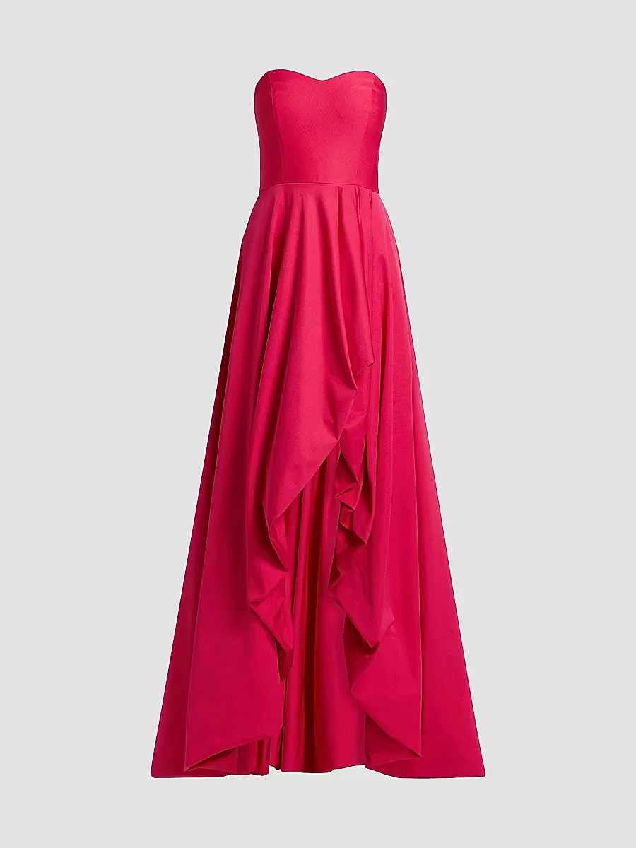 Leela Faille Fit-And-Flare Gown by As It May