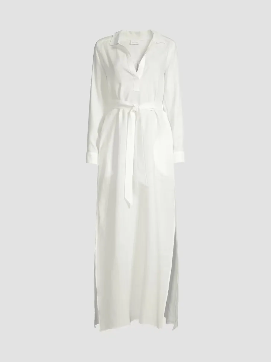 Linen Maxi Shirtdress by Pour Les Femmes