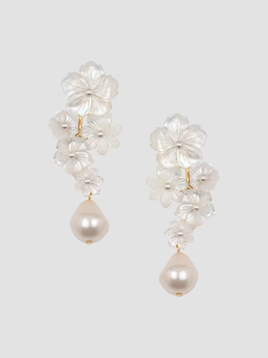 Makenzie Goldtone & Mother-Of-Pearl Drop Earrings
