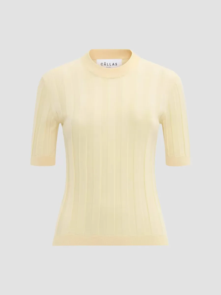 Deeda Crewneck Rib Sweater by Callas Milano