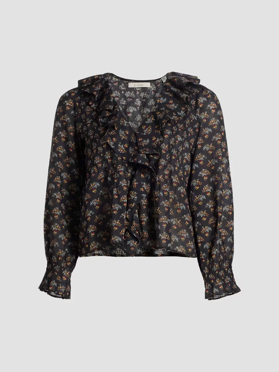 Hardy Floral Cotton Top by DEN