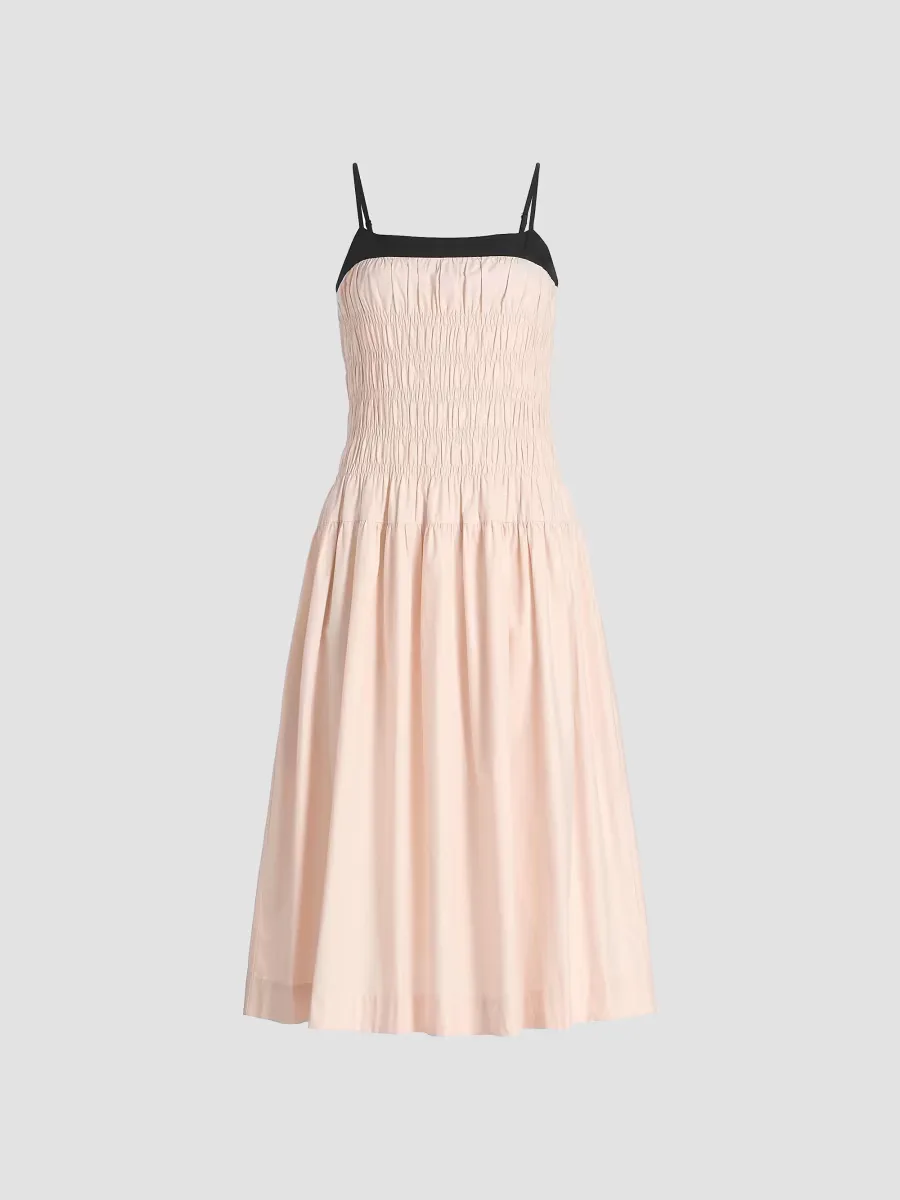 Rossella Smocked Cotton Midi-Dress by Ciao Lucia