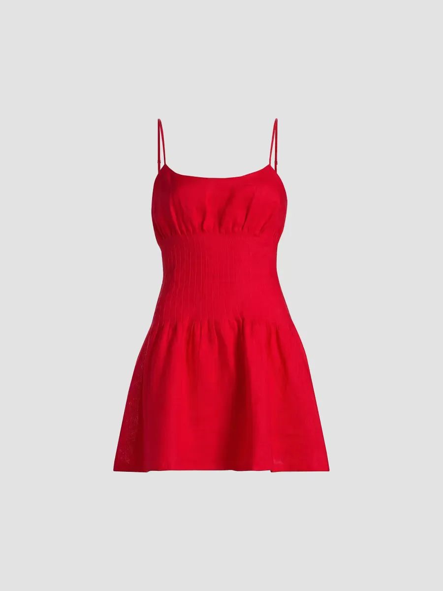 Kairi Linen A-Line Minidress by Cami NYC