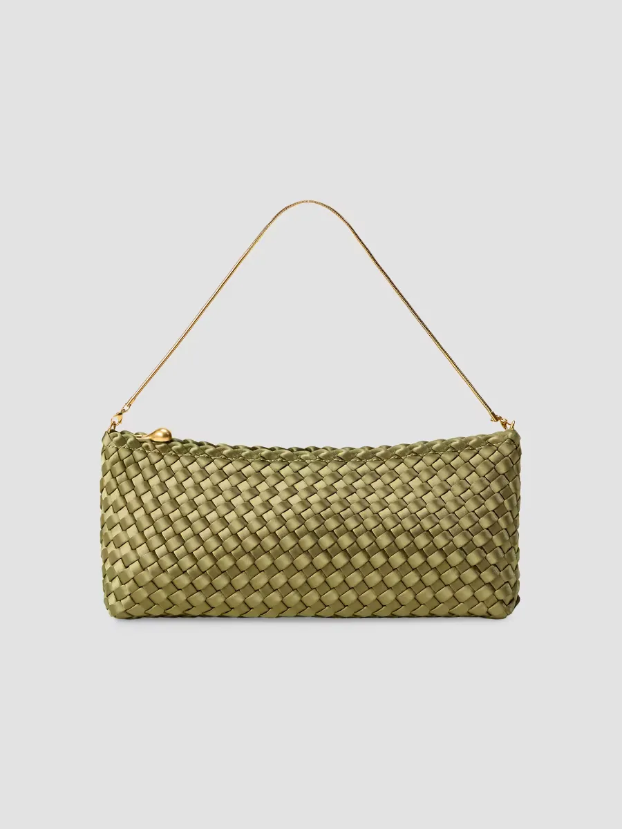 Gala Satin Clutch Bag by Naghedi