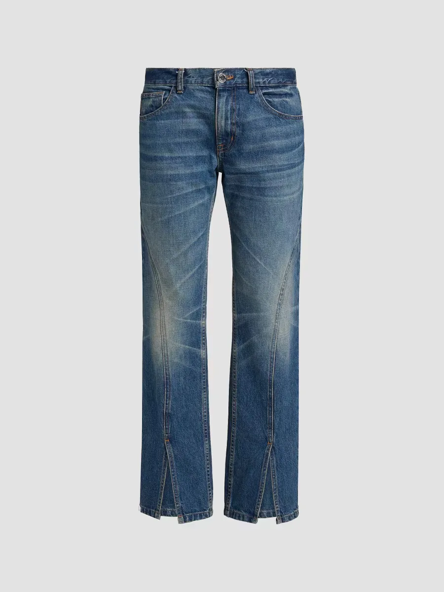 The Campbell Spiral Seam Jeans by Brandon Maxwell