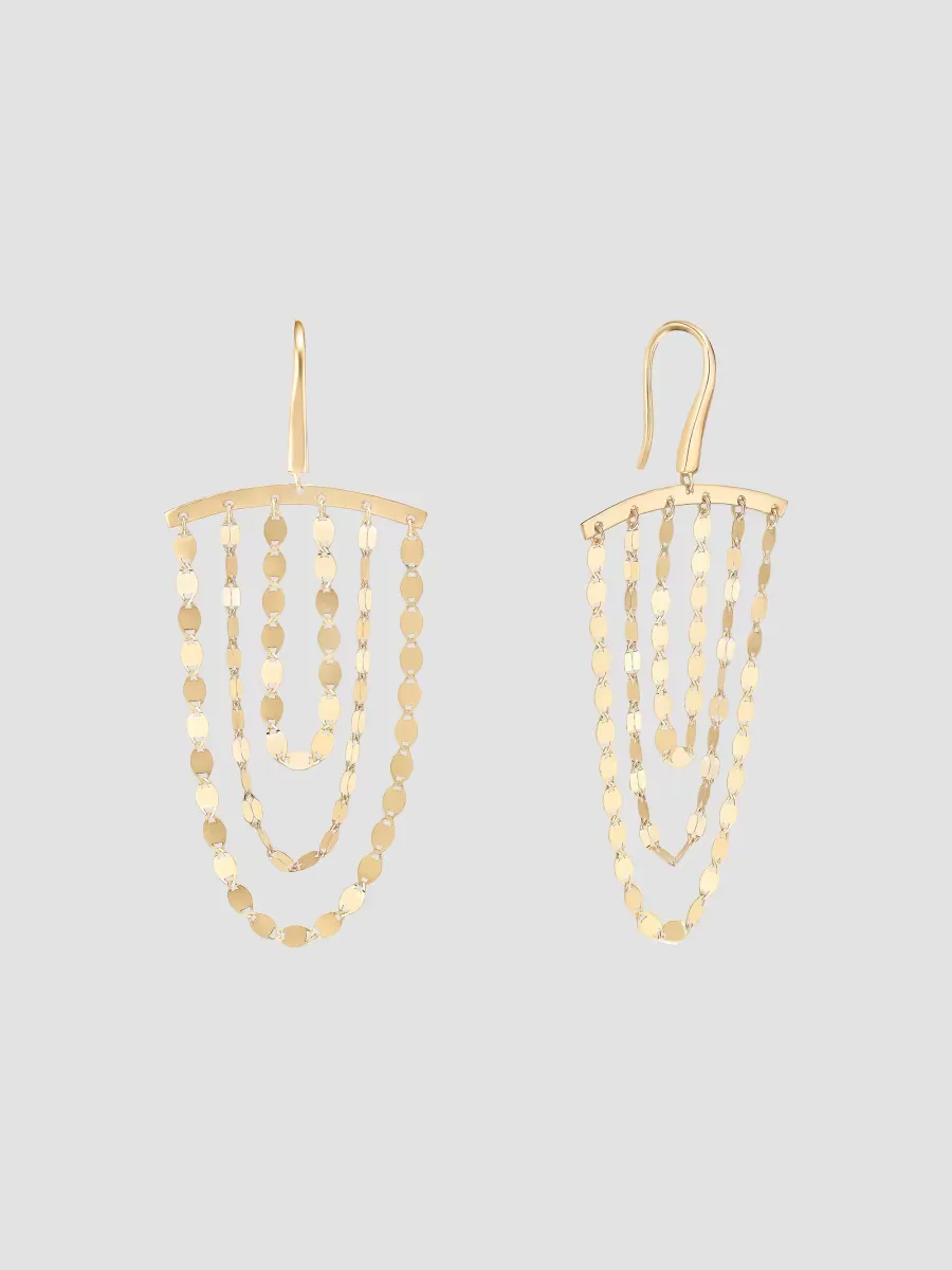 Blake Cascade 14K Yellow Gold Chain Drop Earrings by Lana