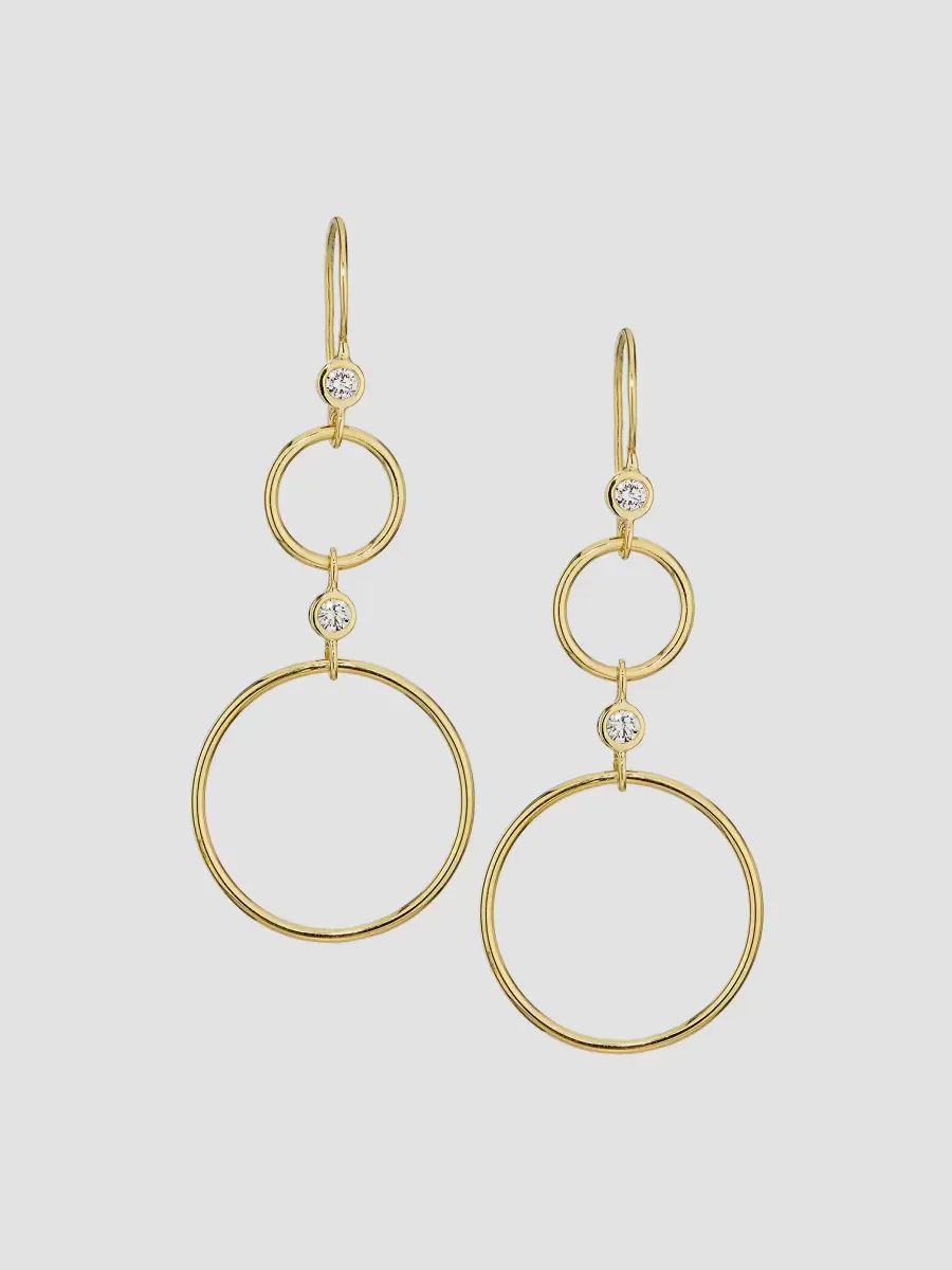 Stardust 18K Yellow Gold & 0.23 TCW Diamond Drop Earrings