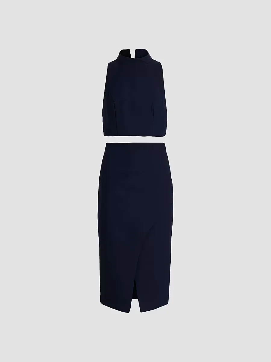 Two-Piece Juma Cropped Top and Skirt by Black Halo