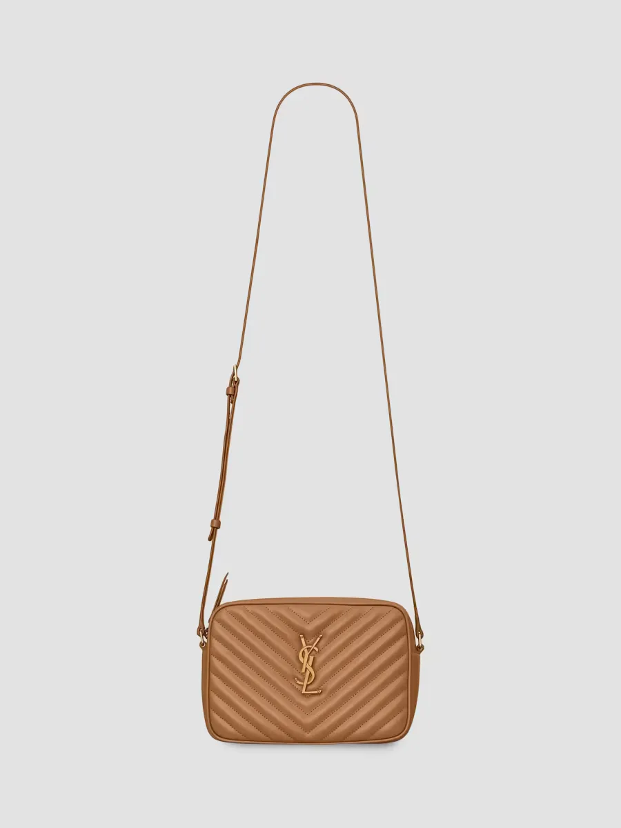 Lou Camera Crossbody Bag in Quilted Leather by Saint Laurent