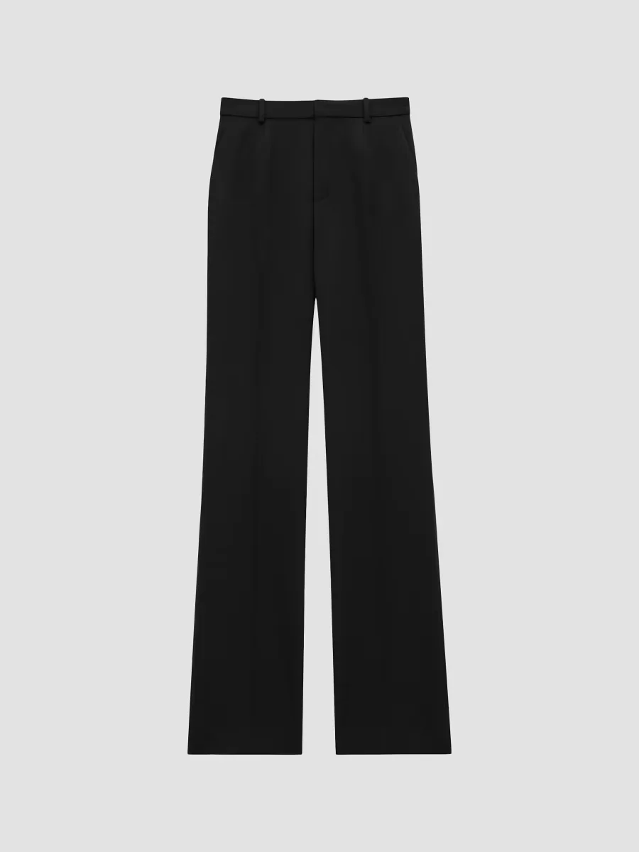 Flared Tuxedo Pants in Grain De Poudre by Saint Laurent