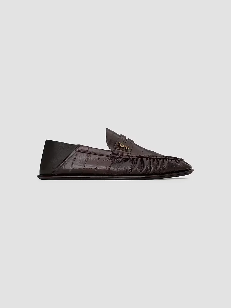 Le Foldable Loafers in Eel by Saint Laurent
