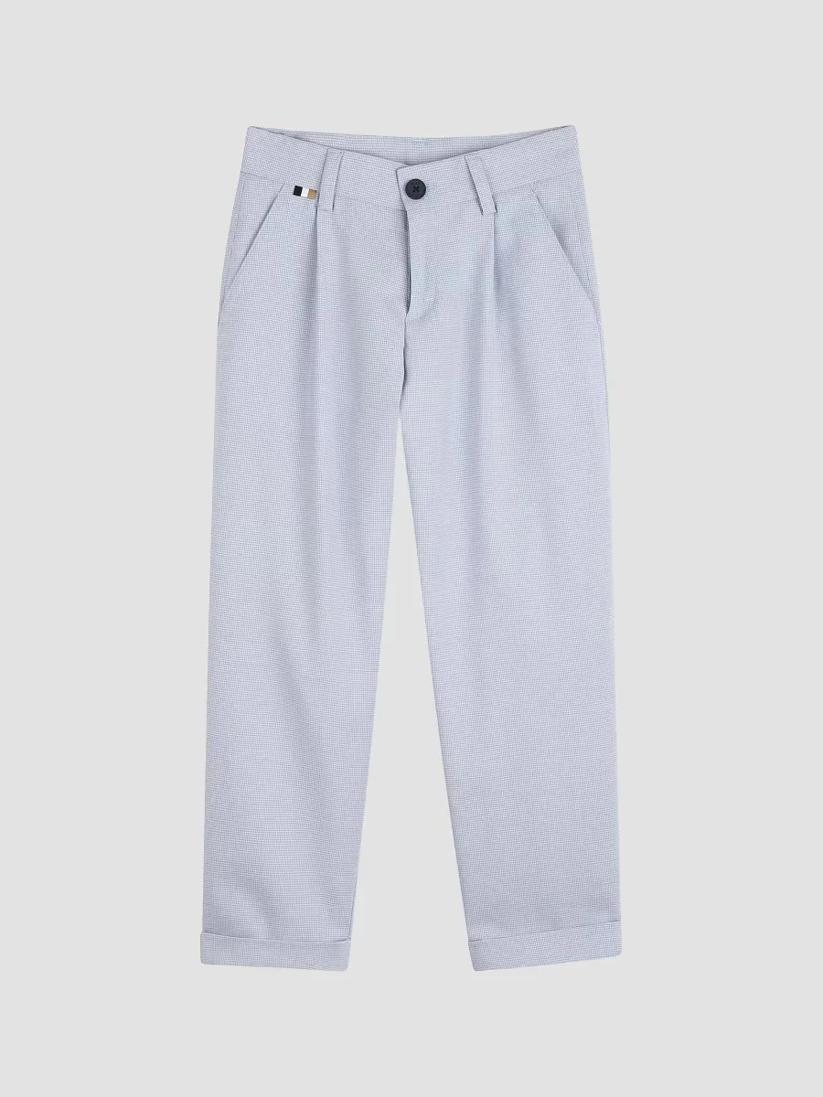 Ceremony Micro Plaid Pants by BOSS