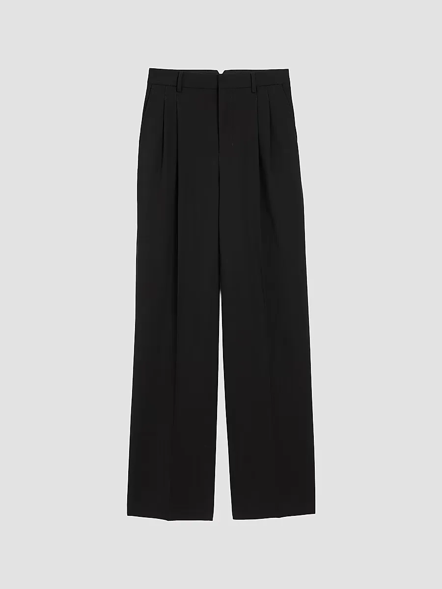 Zuit Wool Two-Pleat Trousers by AMI Paris