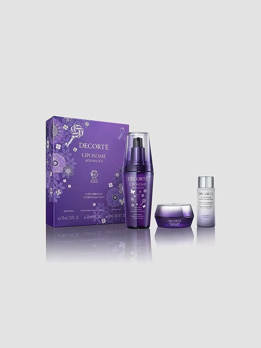 3-Piece Liposome Advanced Repair Serum Purple Ribbon Set by DECORT