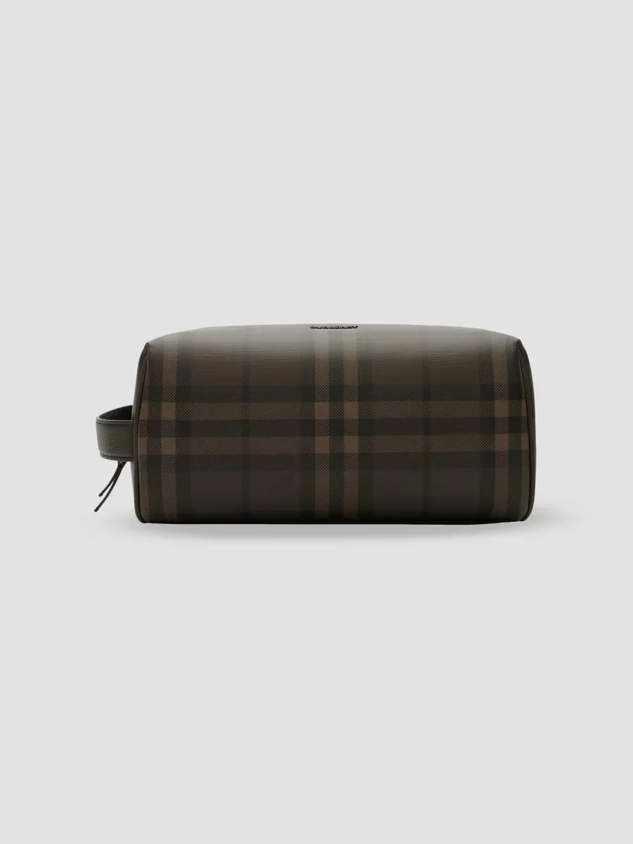 Check Travel Pouch by Burberry