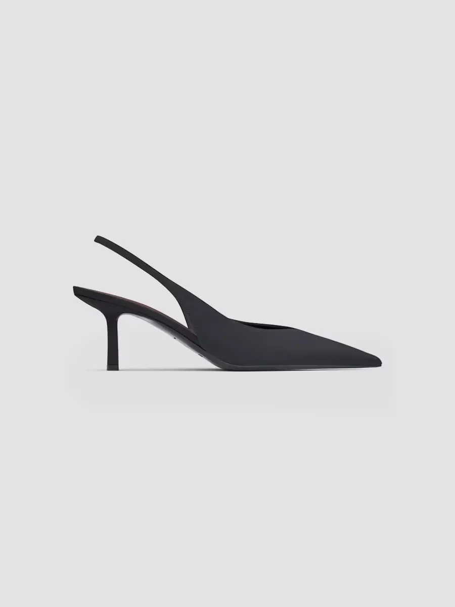 Moriah 65MM Suede Slingback Pumps