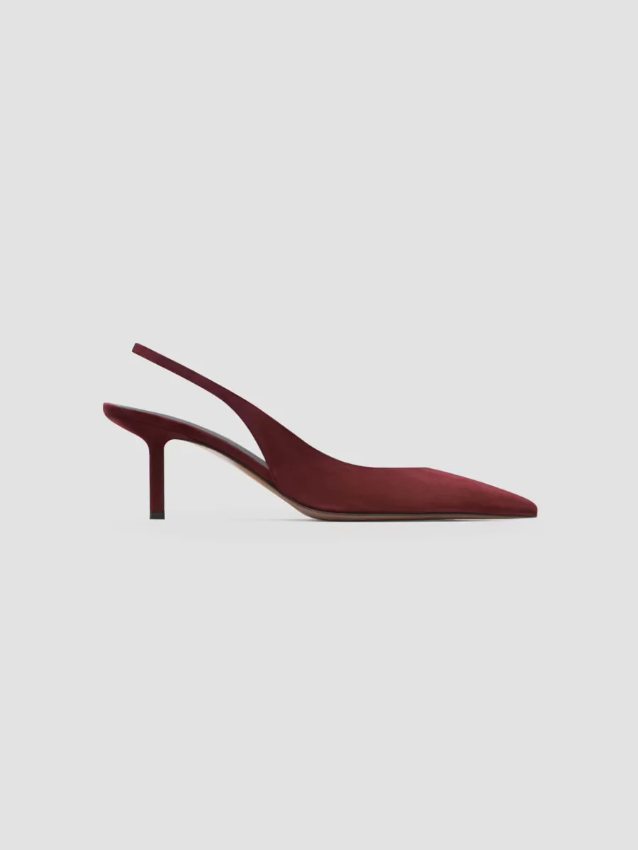 Moriah 65MM Suede Slingback Pumps by Neous