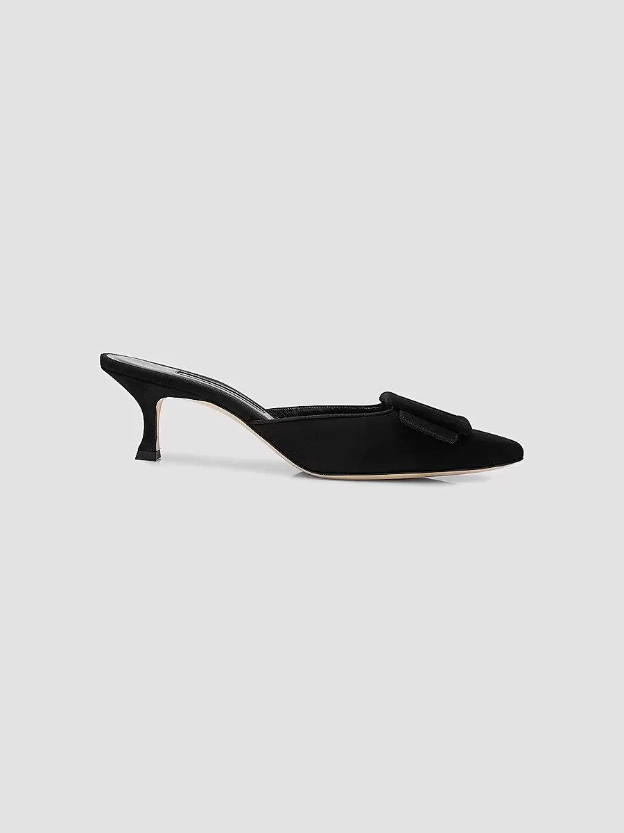 Maysale 50MM Suede Mules by Manolo Blahnik