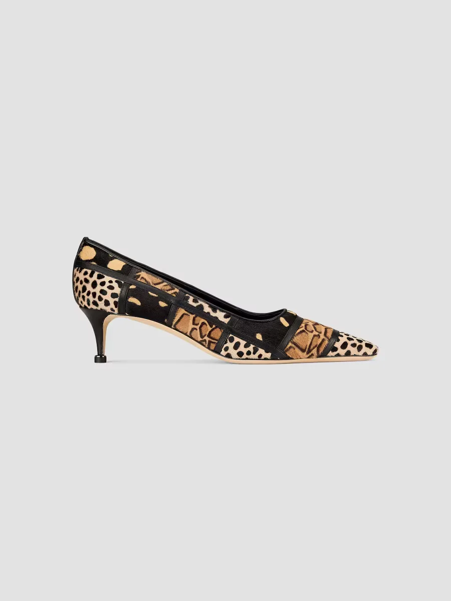 Maren Printed Calf Hair & Leather Pumps
