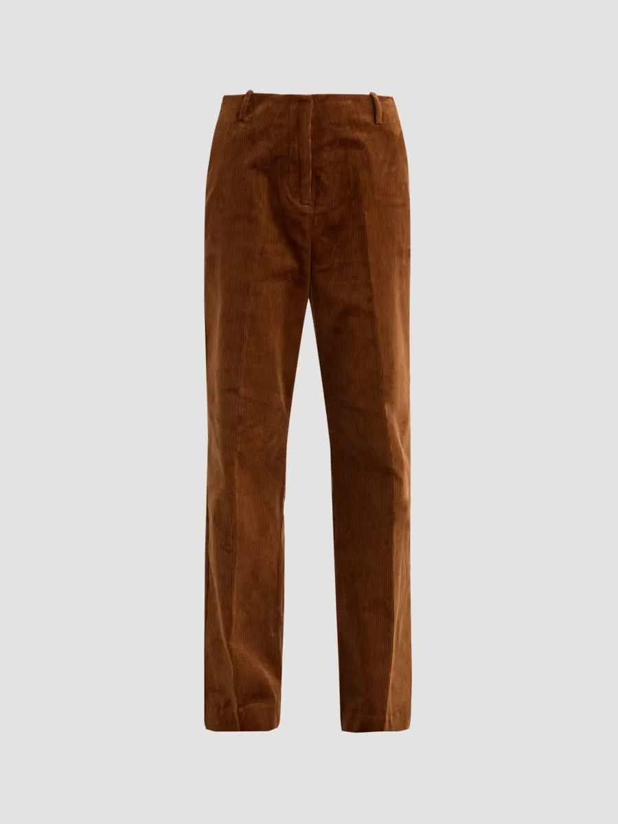Corduroy Low Crotch Pants by GANNI