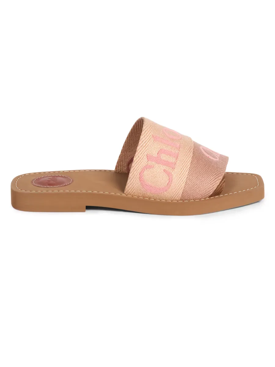 Woody Logo Slide Sandals by Chloé
