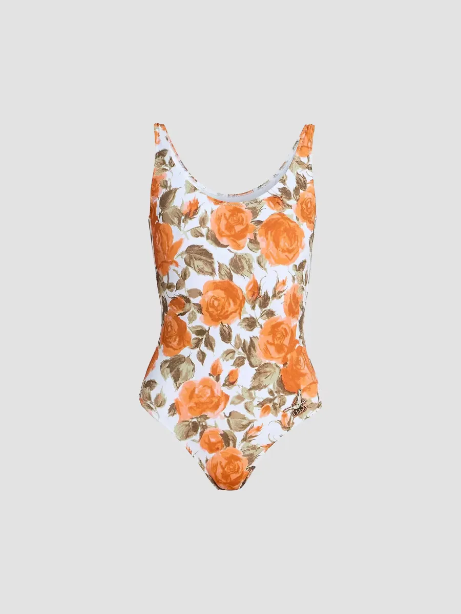 Floral One-Piece Swimsuit by Chloé