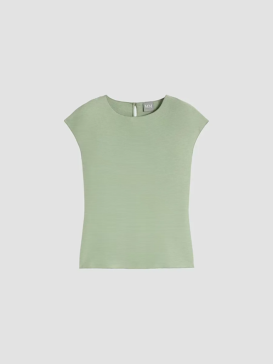 mm Max Mara Sleeveless Ottoman Jersey Top by Max Mara