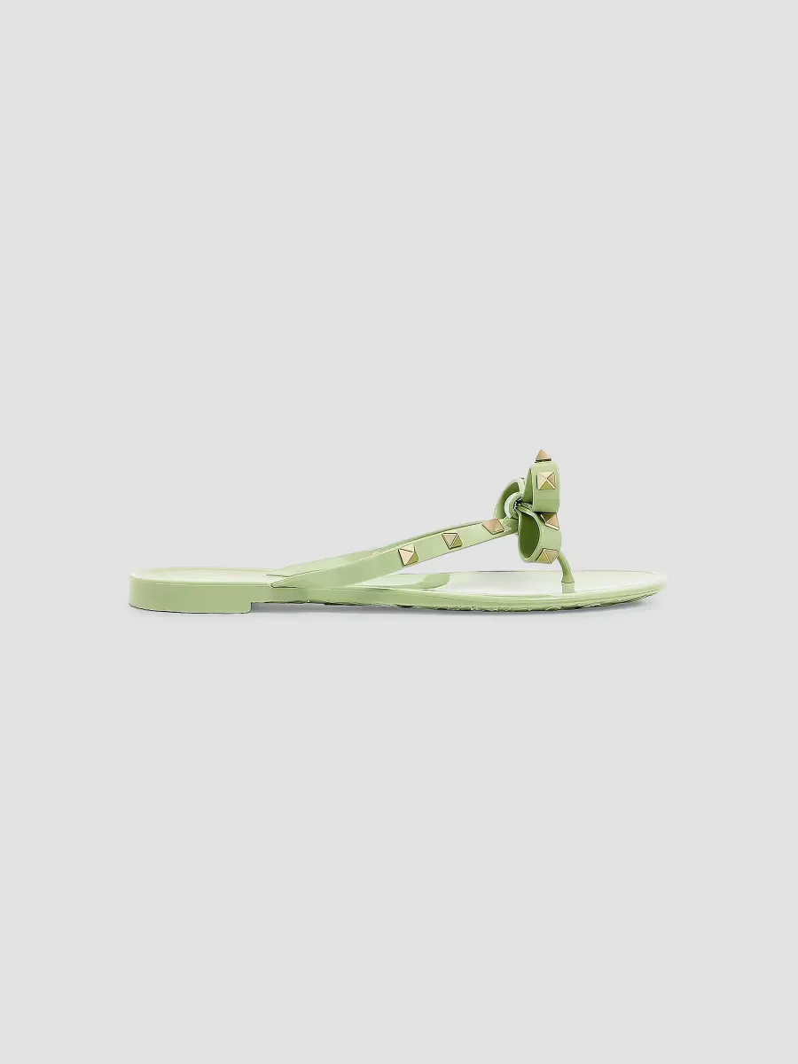 Rockstud Rubber Slippers by Valentino