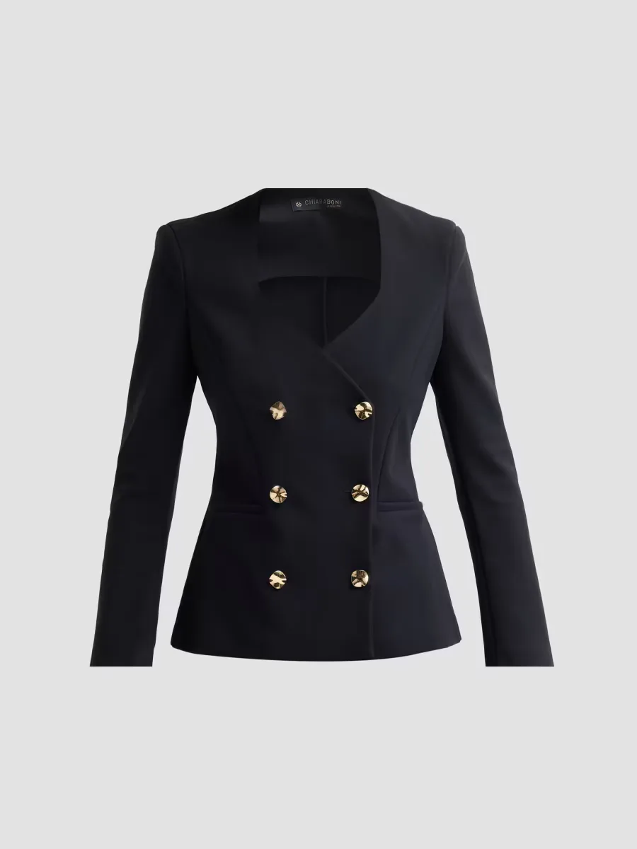 Hester Double-Breasted Blazer by Chiara Boni La Petite Robe