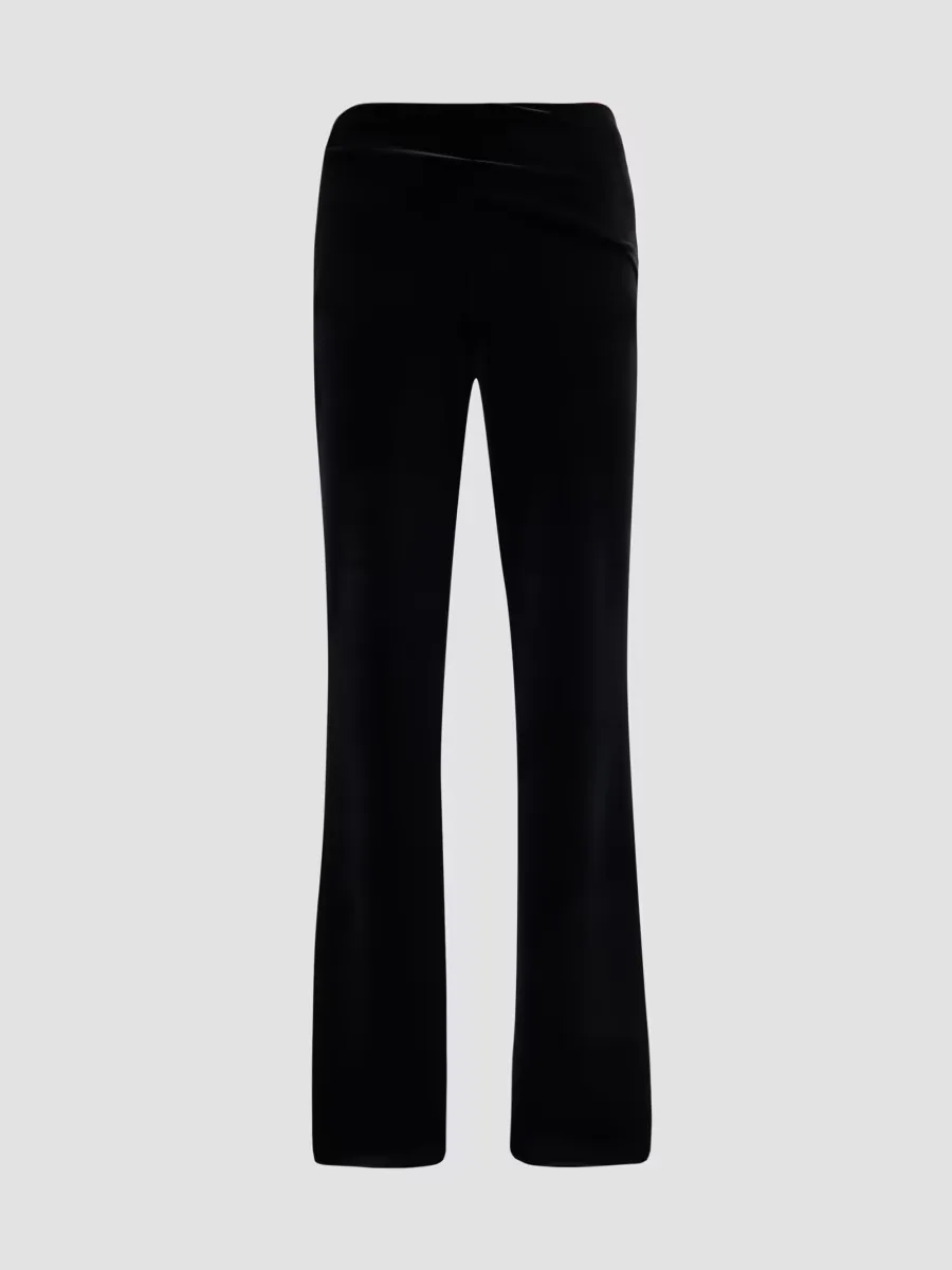 Eryda Velvet Flared Pants by Chiara Boni La Petite Robe