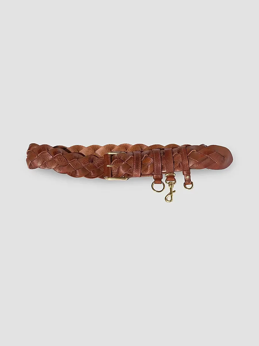 Leather Belt by Miu Miu