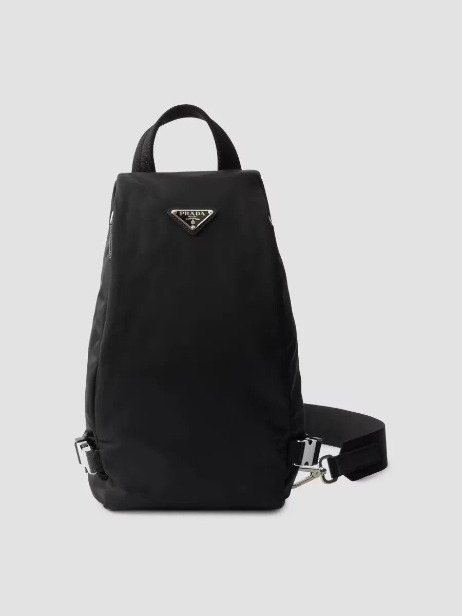 Re-Nylon and Saffiano Leather Backpack by Prada