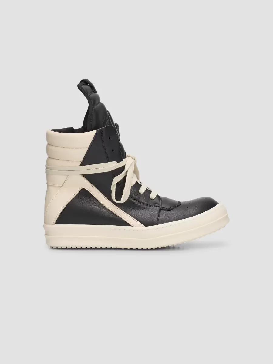 Geobasket Leather High-Top Sneakers by Rick Owens