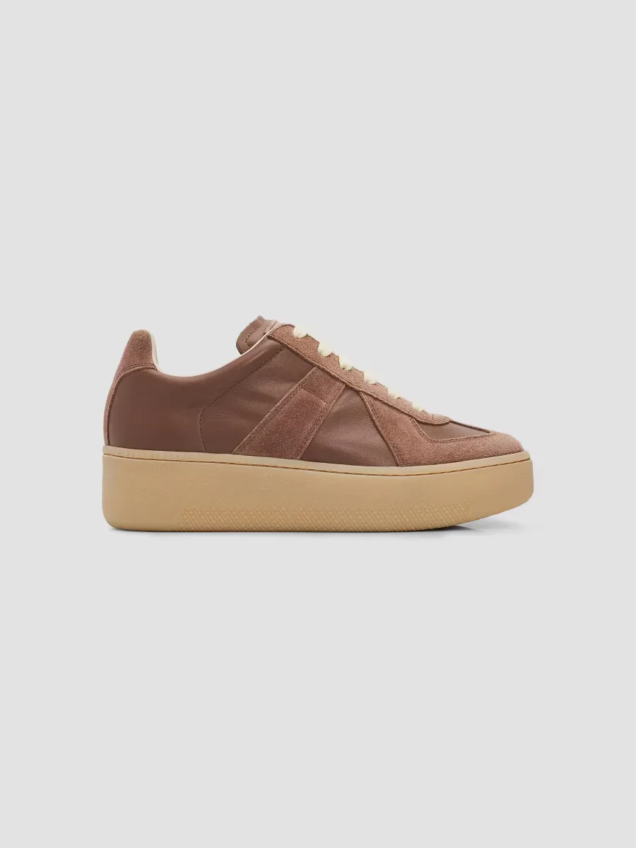 Replica Leather Platform Sneakers by Maison Margiela