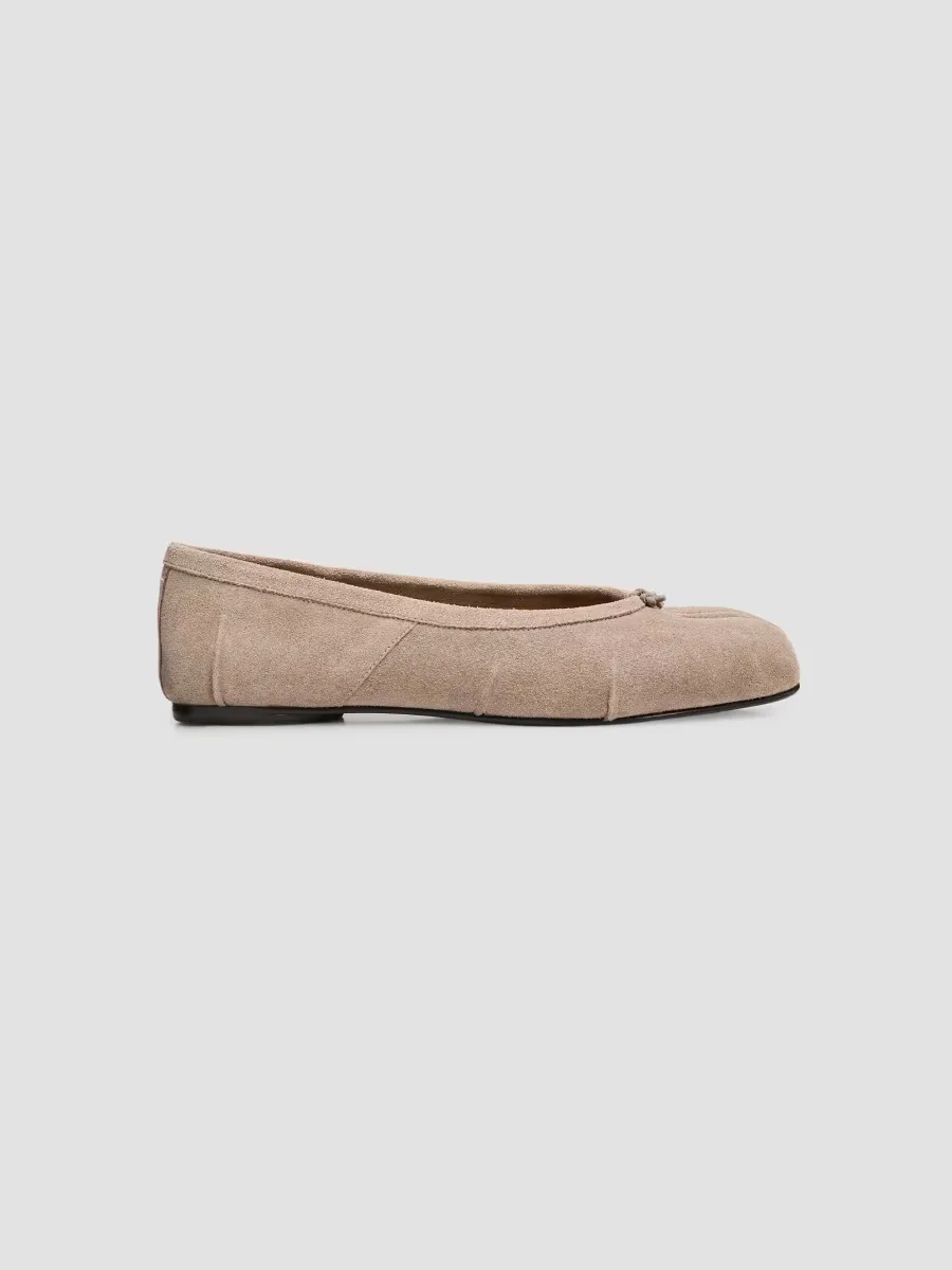 Tabi Suede Ballet Flats by Maison Margiela
