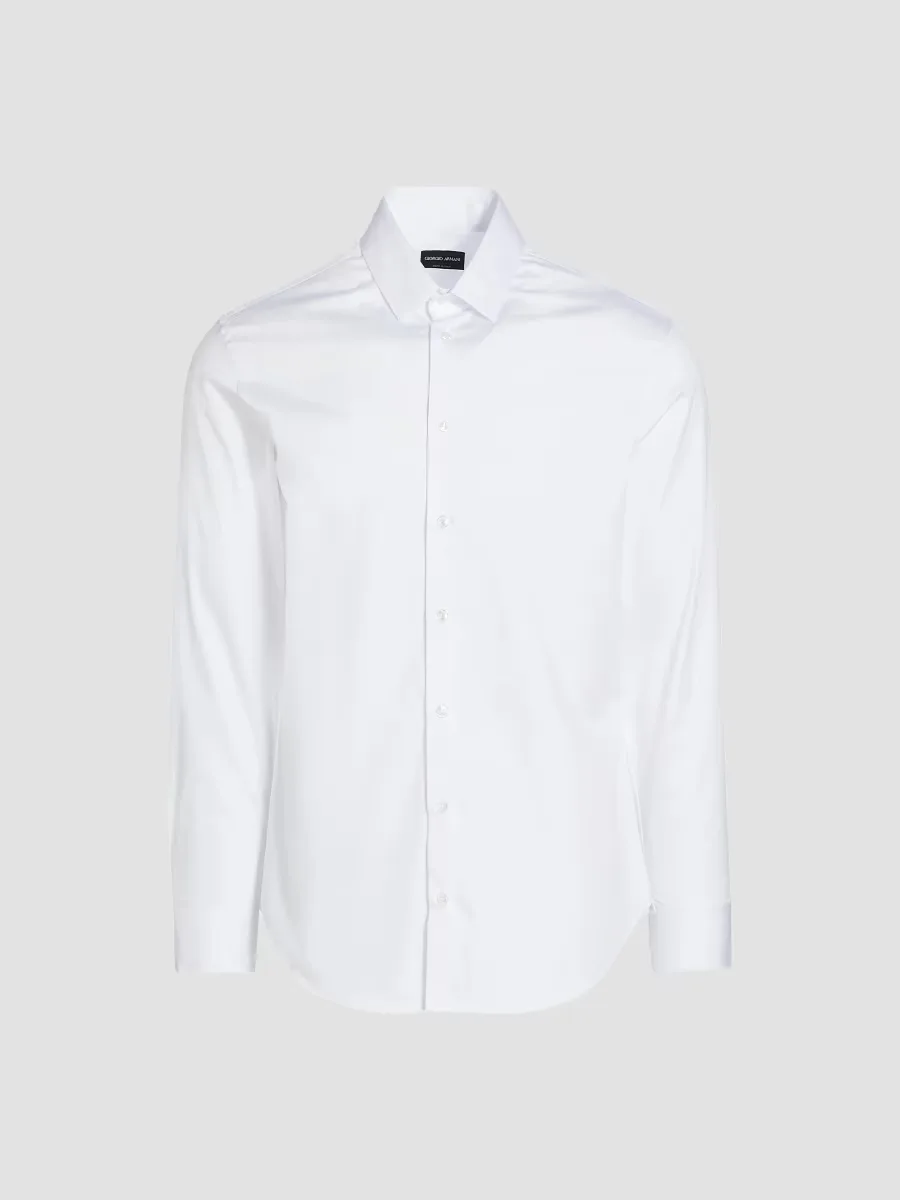 Giorgio Armani Cotton Button-Front Shirt by Armani
