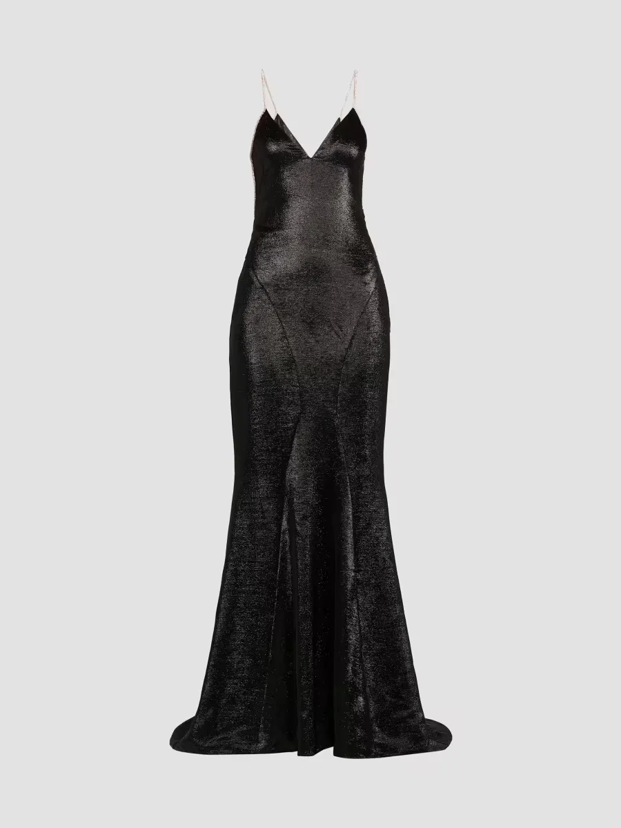 Silk-Blend Charmuse Embellished Gown by Tom Ford