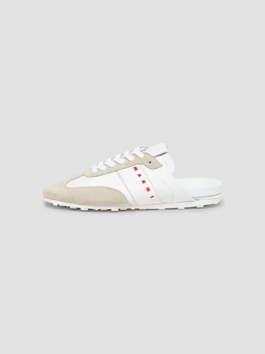 Logo Leather Mules by Marni