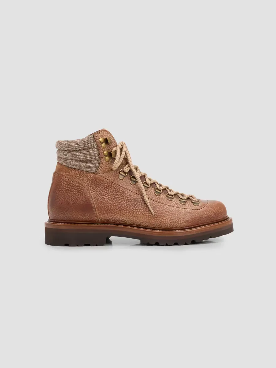 Grain Leather Alpine Boots by Brunello Cucinelli