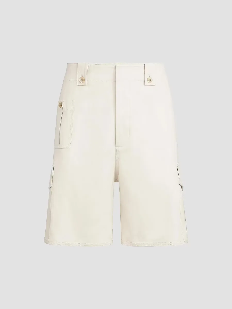 Cotton and Linen Canvas Bermuda Shorts by Brunello Cucinelli