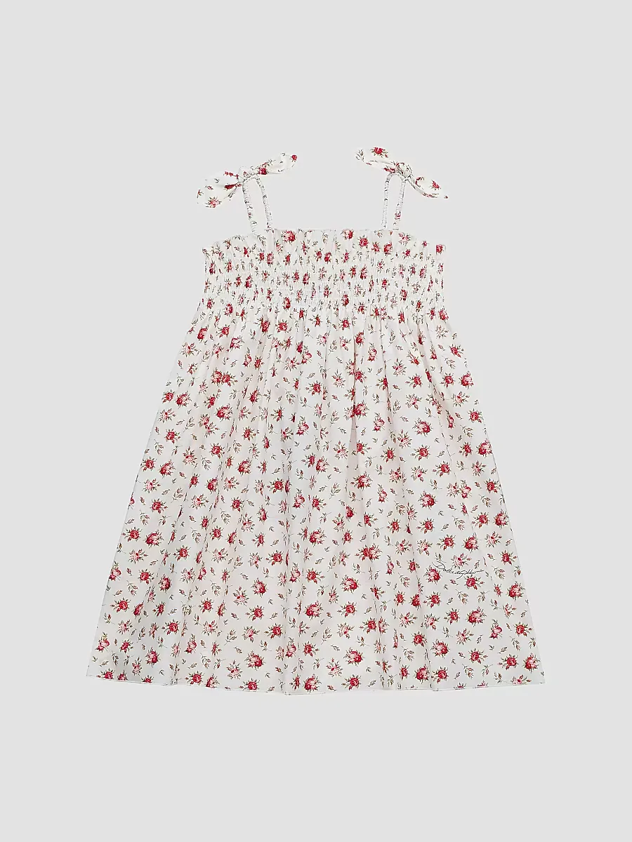 Rose Cotton Poplin Dress by Dolce & Gabbana