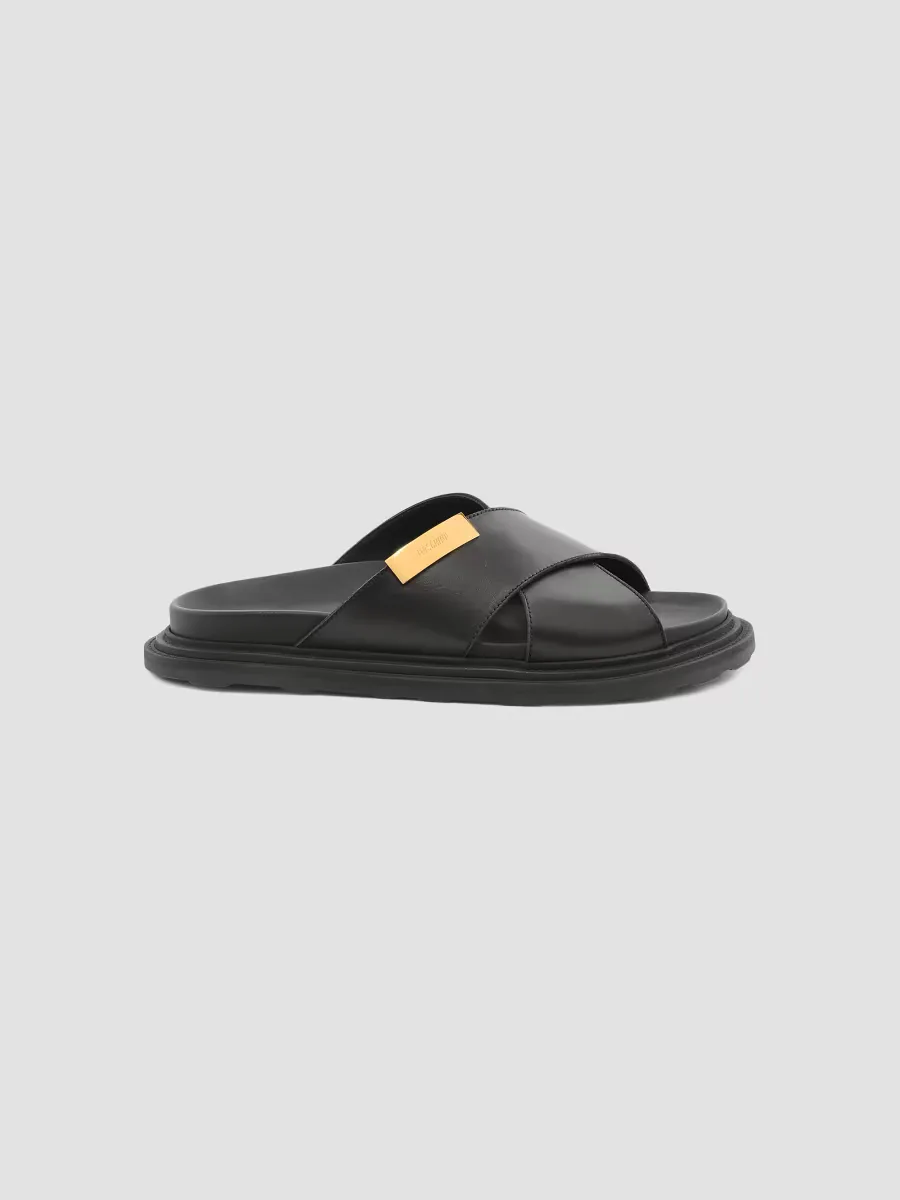 Leather Crisscross Sandals