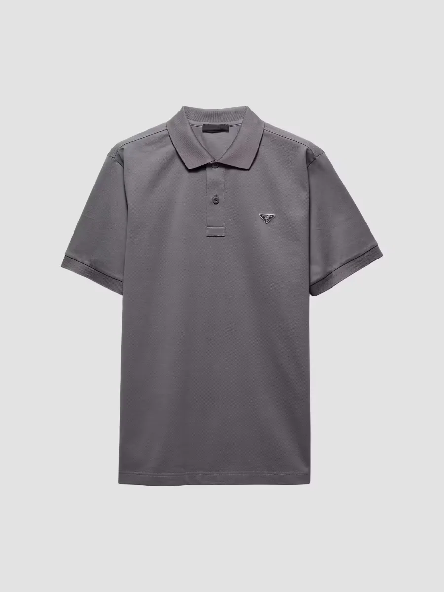 Piqué Polo Shirt by Prada