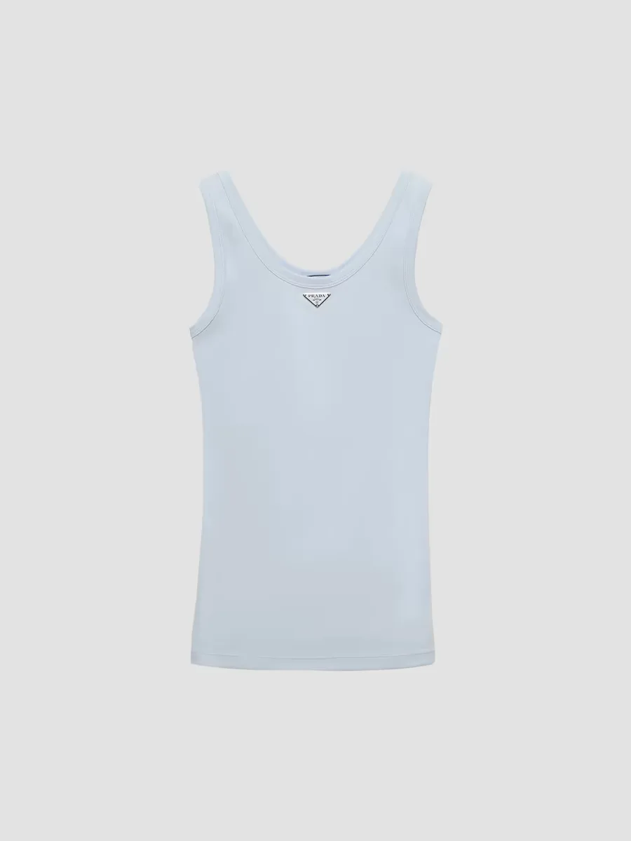 Ribbed Knit Tank Top by Prada