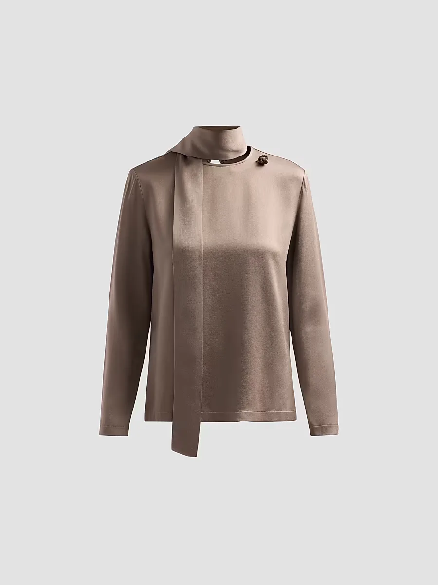 Filo Diamant Knot Pin Satin Top by Fabiana Filippi