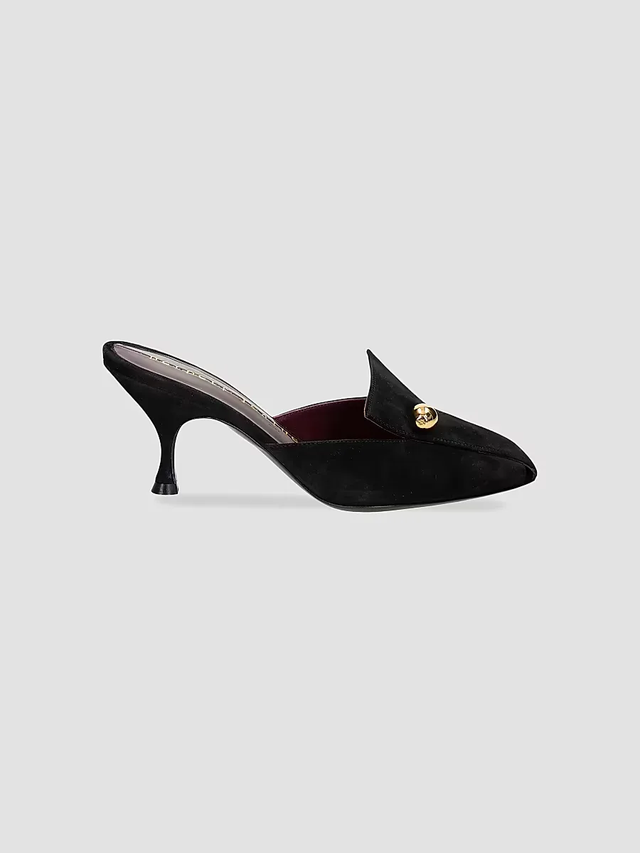 Aperitif Pin-Detail 70MM Suede Mules