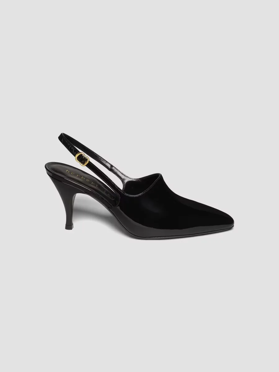 Cover-Up Patent Leather 80MM Slingbacks