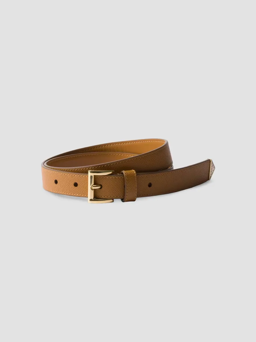 Saffiano Leather Belt